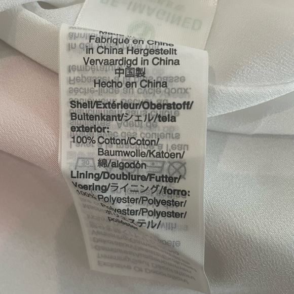 J. Crew One Shoulder Fit-n-Flare Poplin White Dress with Colorful Stripes - Picture 15 of 15